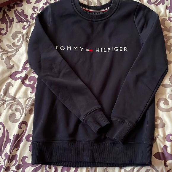 Navy blue Tommy Hilfiger crewneck - Picture 1 of 2